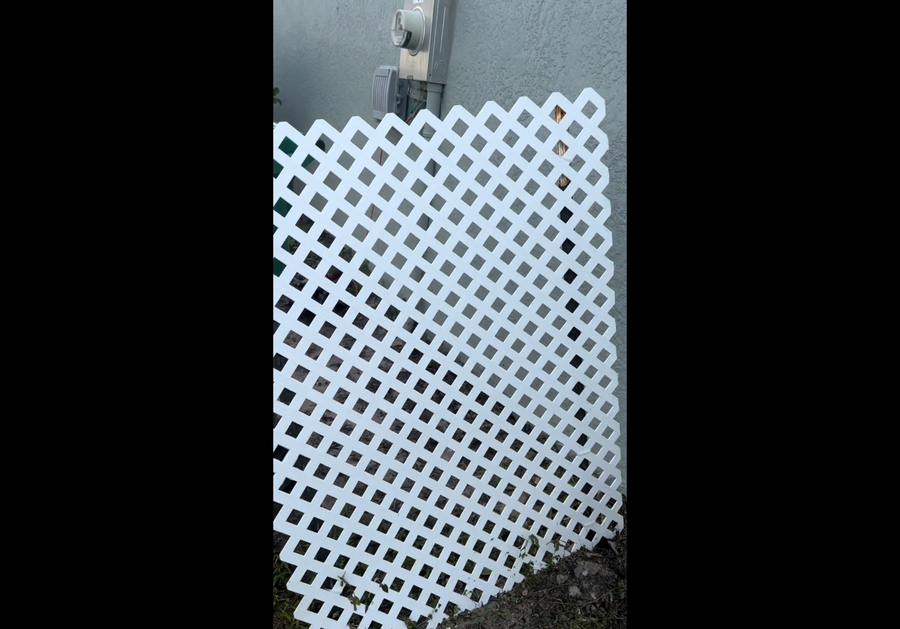 After Clean White Lattice