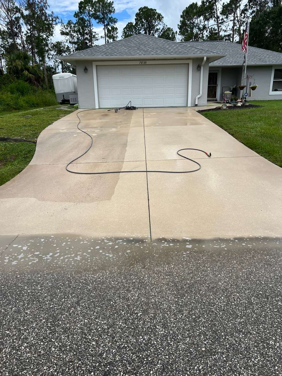 Driveway Cleaning AFTER!